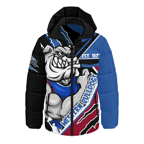 Western Bulldogs Hooded Padded Jacket Battlefield Glory Gear Western Bulldogs Hooded Padded Jacket Battlefield Glory Gear