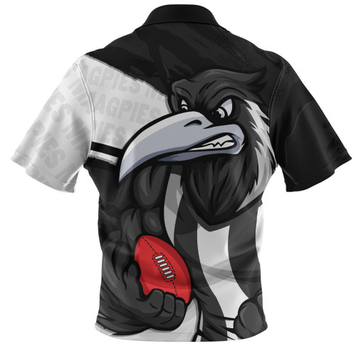 Collingwood Zip Polo Shirt Defend The Pride