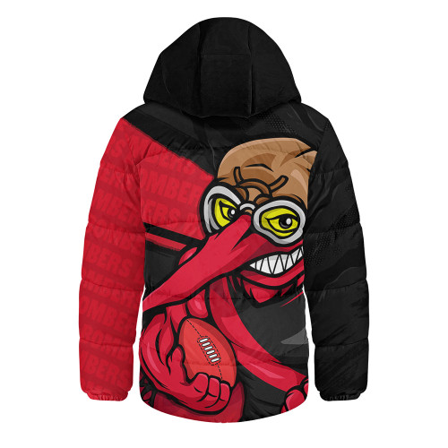 Essendon Hooded Padded Jacket Defend The Pride
