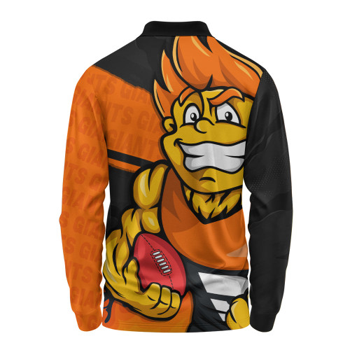 GWS GIANTS Long Sleeve Polo Shirt Defend The Pride