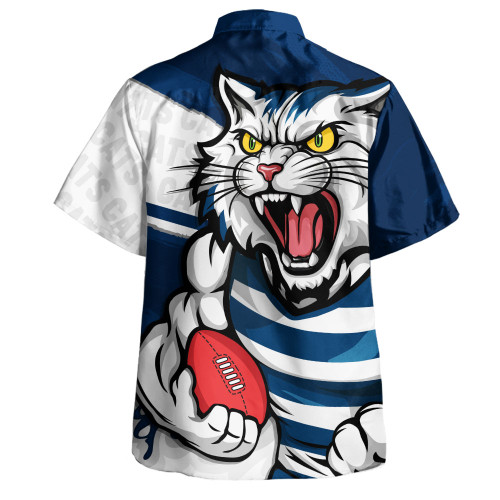 Geelong Cats Hawaiian Shirt Defend The Pride