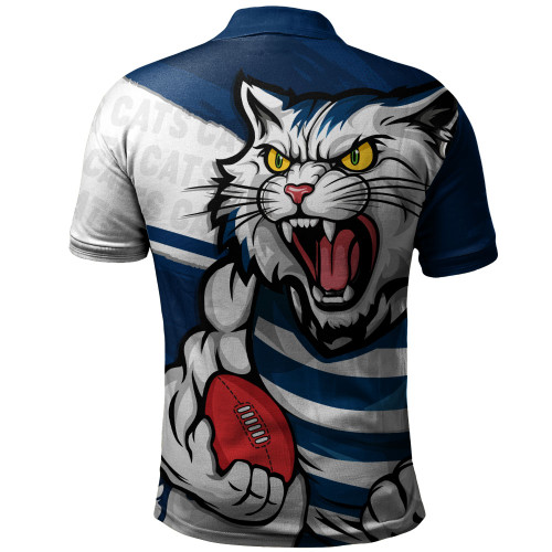 Geelong Cats Polo Shirt Defend The Pride