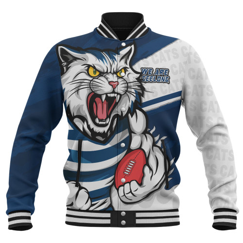 Geelong Cats Baseball Jacket Defend The Pride