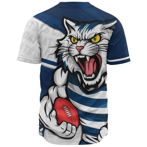 Geelong Cats Baseball Shirt Defend The Pride
