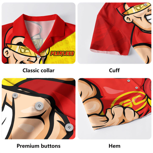 Gold Coast SUNS Hawaiian Shirt Defend The Pride Gold Coast SUNS Hawaiian Shirt Defend The Pride