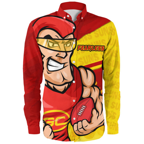 Gold Coast SUNS Long Sleeve Shirt Defend The Pride