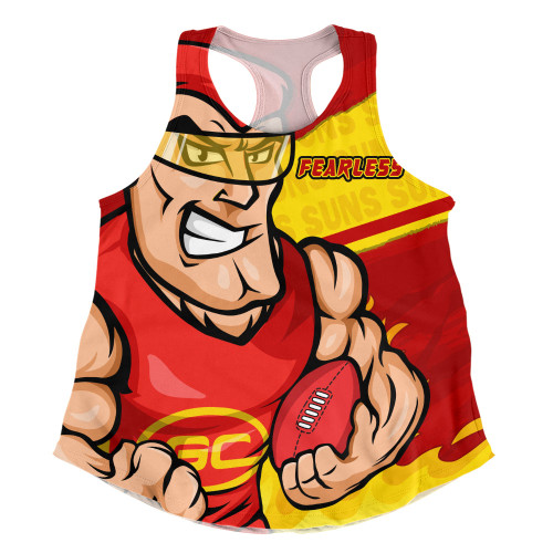 Gold Coast SUNS Women Racerback Singlet Defend The Pride