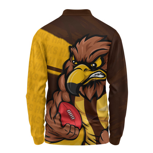 Hawthorn Long Sleeve Polo Shirt Defend The Pride