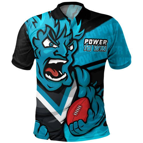 Port Adelaide Polo Shirt Defend The Pride Port Adelaide Polo Shirt Defend The Pride