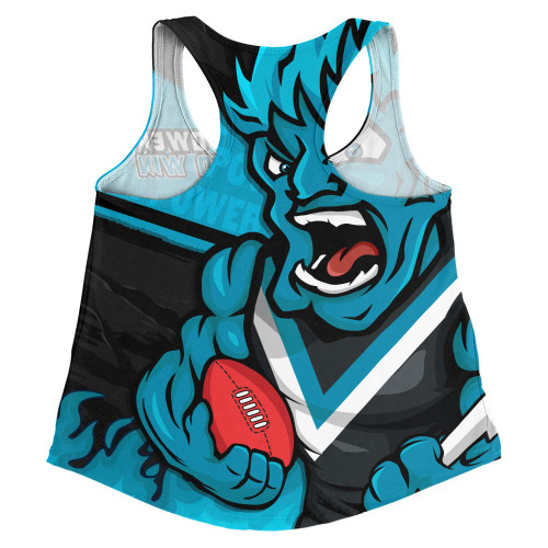 Port Adelaide Women Racerback Singlet Defend The Pride Port Adelaide Women Racerback Singlet Defend The Pride