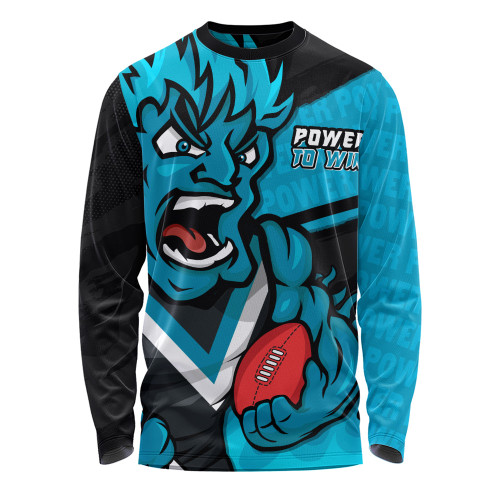 Port Adelaide Long Sleeve T-shirt Defend The Pride Port Adelaide Long Sleeve T-shirt Defend The Pride