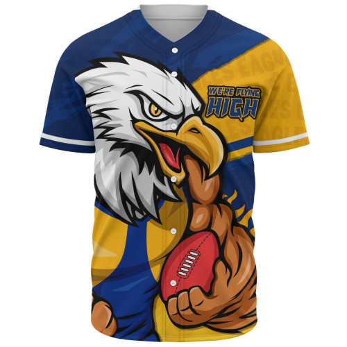 West Coast Eagles Baseball Shirt Defend The Pride