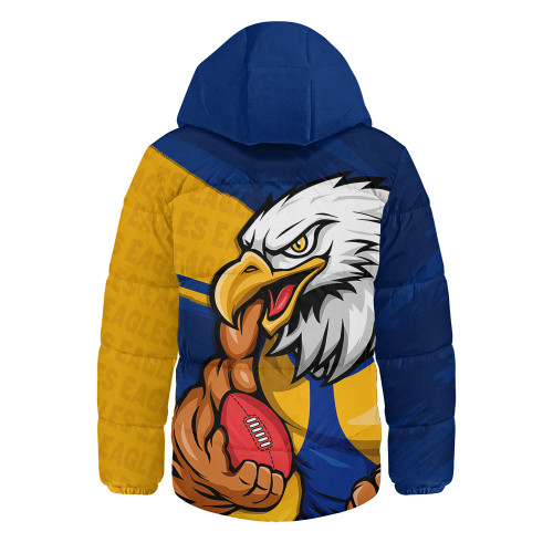 West Coast Eagles Hooded Padded Jacket Defend The Pride