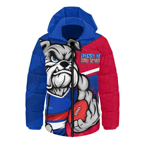 Western Bulldogs Hooded Padded Jacket Defend The Pride
