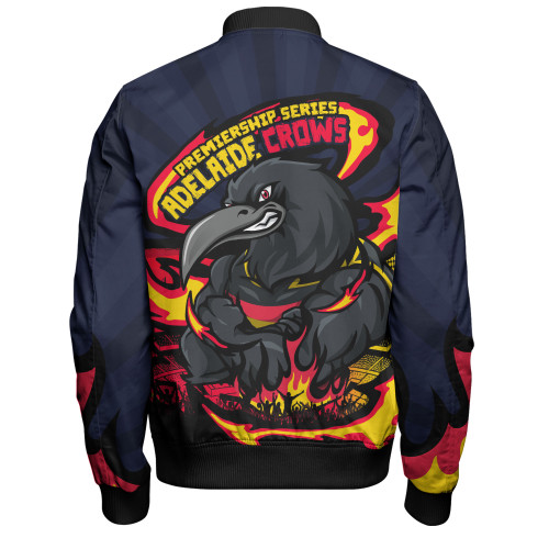 Adelaide Crows Bomber Jacket Premiership Series Flame Edition Adelaide Crows Bomber Jacket Premiership Series Flame Edition