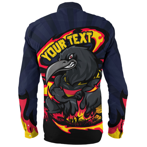 Adelaide Crows Long Sleeve Shirt Premiership Series Flame Edition