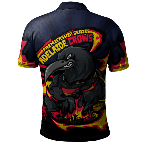 Adelaide Crows Polo Shirt Premiership Series Flame Edition Adelaide Crows Polo Shirt Premiership Series Flame Edition
