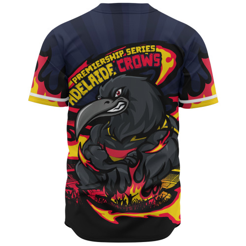 Adelaide Crows Baseball Shirt Premiership Series Flame Edition Adelaide Crows Baseball Shirt Premiership Series Flame Edition