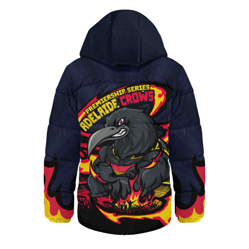 Adelaide Crows Hooded Padded Jacket Premiership Series Flame Edition Adelaide Crows Hooded Padded Jacket Premiership Series Flame Edition
