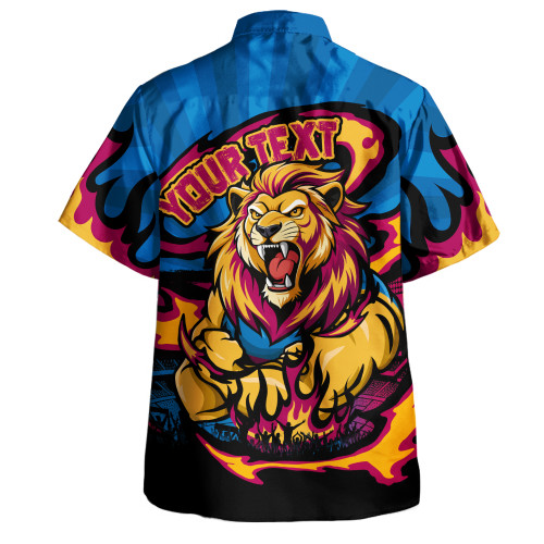Brisbane Lions Hawaiian Shirt Premiership Series Flame Edition Brisbane Lions Hawaiian Shirt Premiership Series Flame Edition