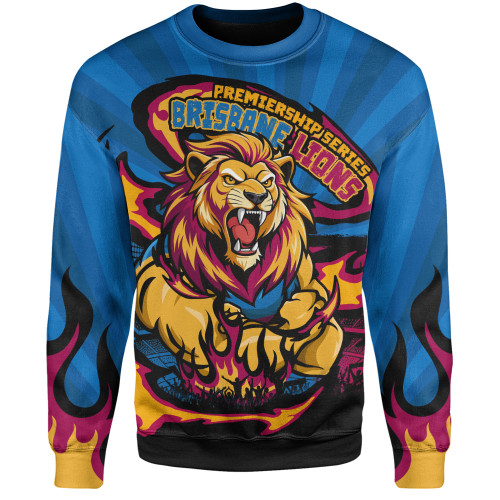 Brisbane Lions Sweatshirt Premiership Series Flame Edition Brisbane Lions Sweatshirt Premiership Series Flame Edition
