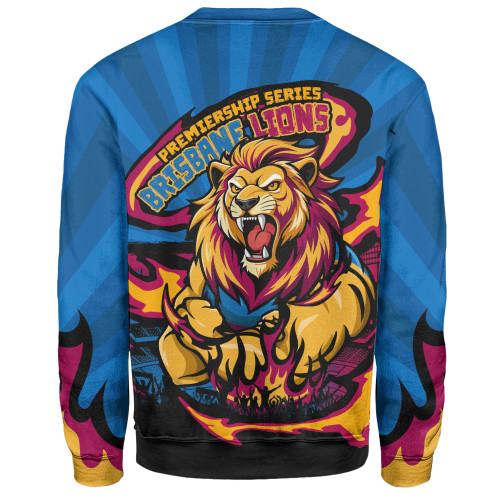 Brisbane Lions Sweatshirt Premiership Series Flame Edition Brisbane Lions Sweatshirt Premiership Series Flame Edition