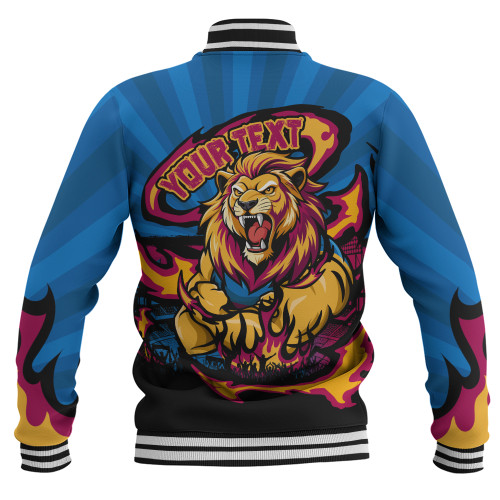 Brisbane Lions Baseball Jacket Premiership Series Flame Edition