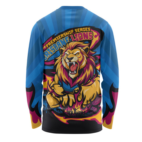 Brisbane Lions Long Sleeve T-shirt Premiership Series Flame Edition Brisbane Lions Long Sleeve T-shirt Premiership Series Flame Edition