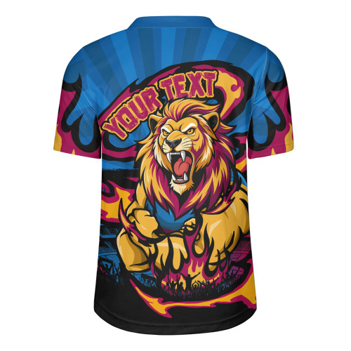 Brisbane Lions Rugby Jersey Premiership Series Flame Edition