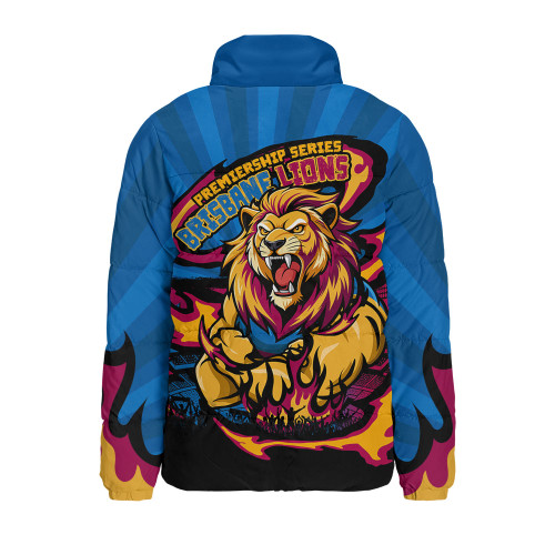 Brisbane Lions Padded Jacket Premiership Series Flame Edition