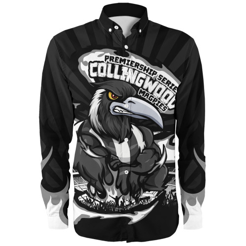 Collingwood Long Sleeve Shirt Premiership Series Flame Edition