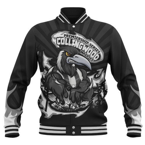 Collingwood Baseball Jacket Premiership Series Flame Edition