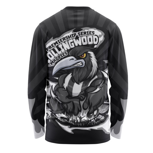 Collingwood Long Sleeve T-shirt Premiership Series Flame Edition Collingwood Long Sleeve T-shirt Premiership Series Flame Edition