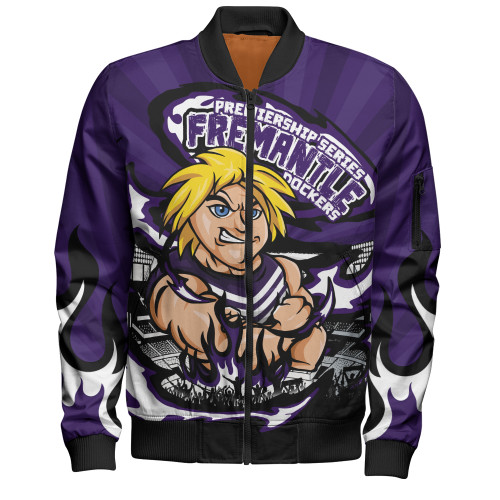 Fremantle Bomber Jacket Premiership Series Flame Edition Fremantle Bomber Jacket Premiership Series Flame Edition