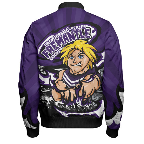 Fremantle Bomber Jacket Premiership Series Flame Edition Fremantle Bomber Jacket Premiership Series Flame Edition