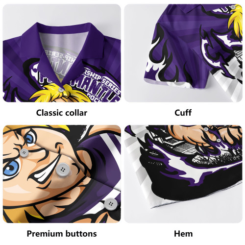 Fremantle Hawaiian Shirt Premiership Series Flame Edition Fremantle Hawaiian Shirt Premiership Series Flame Edition