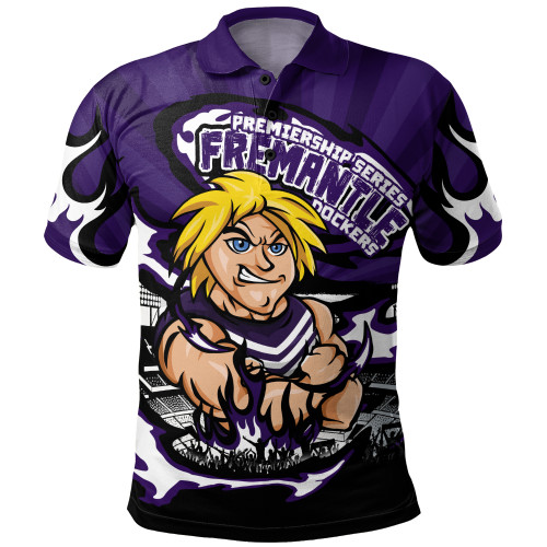 Fremantle Polo Shirt Premiership Series Flame Edition