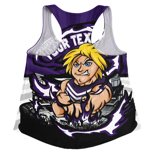 Fremantle Women Racerback Singlet Premiership Series Flame Edition