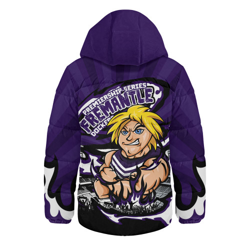 Fremantle Hooded Padded Jacket Premiership Series Flame Edition