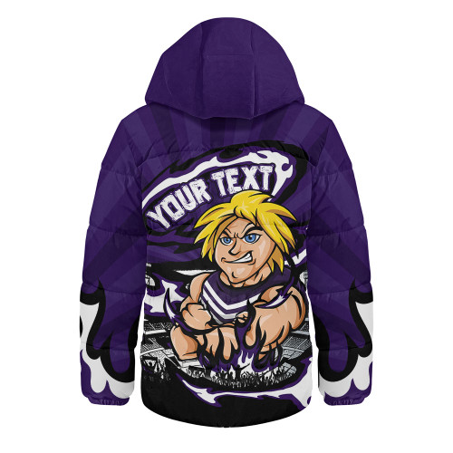 Fremantle Hooded Padded Jacket Premiership Series Flame Edition