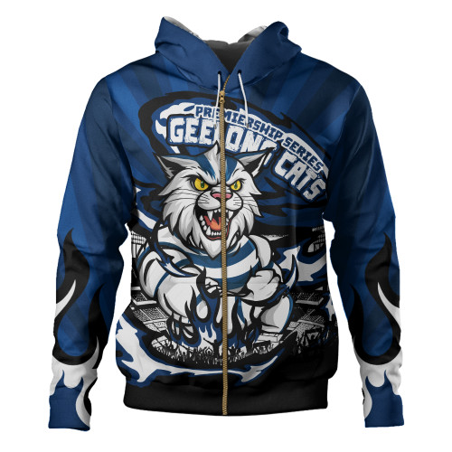 Geelong Cats Hoodie Premiership Series Flame Edition Geelong Cats Hoodie Premiership Series Flame Edition