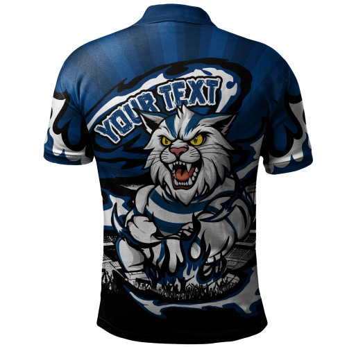 Geelong Cats Polo Shirt Premiership Series Flame Edition Geelong Cats Polo Shirt Premiership Series Flame Edition