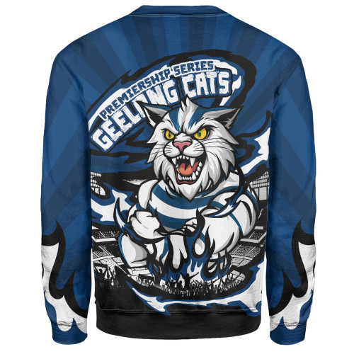 Geelong Cats Sweatshirt Premiership Series Flame Edition
