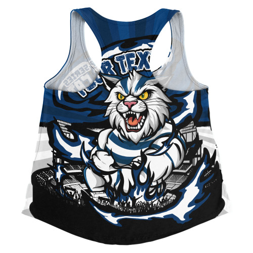 Geelong Cats Women Racerback Singlet Premiership Series Flame Edition