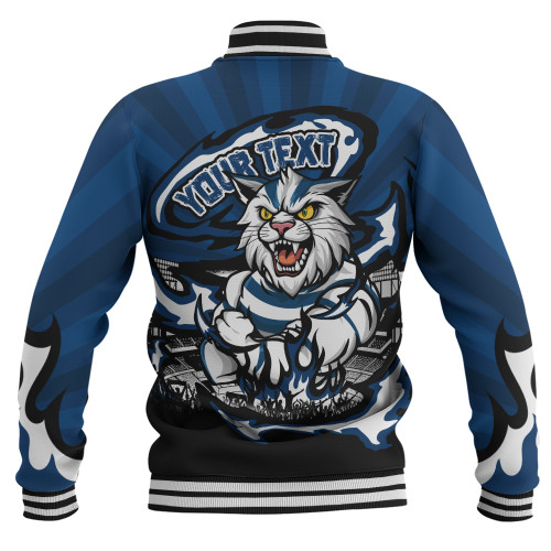 Geelong Cats Baseball Jacket Premiership Series Flame Edition