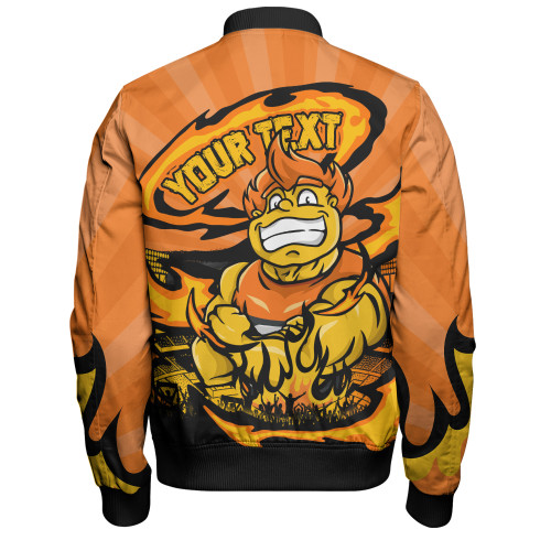 GWS GIANTS Bomber Jacket Premiership Series Flame Edition GWS GIANTS Bomber Jacket Premiership Series Flame Edition