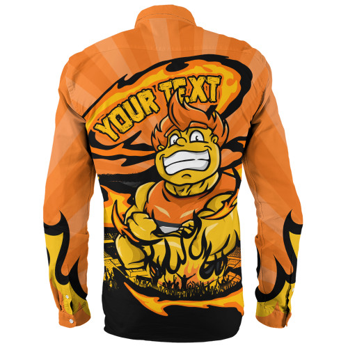 GWS GIANTS Long Sleeve Shirt Premiership Series Flame Edition
