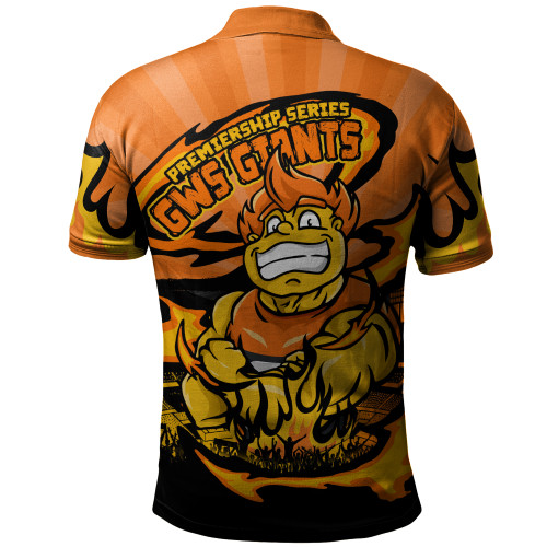 GWS GIANTS Polo Shirt Premiership Series Flame Edition GWS GIANTS Polo Shirt Premiership Series Flame Edition