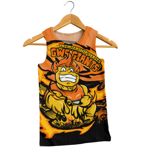GWS GIANTS Men Singlet Premiership Series Flame Edition GWS GIANTS Men Singlet Premiership Series Flame Edition