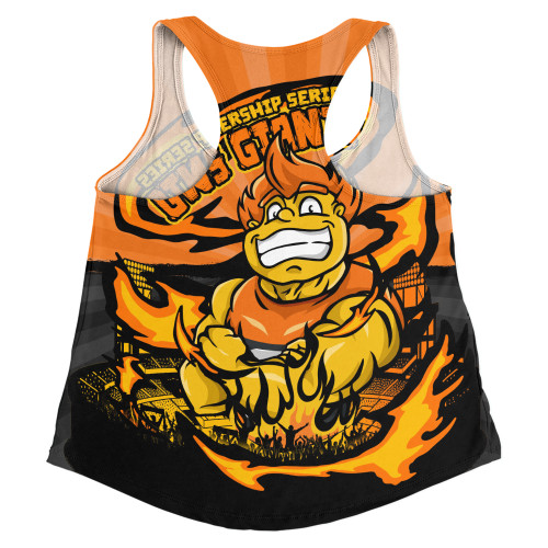 GWS GIANTS Women Racerback Singlet Premiership Series Flame Edition